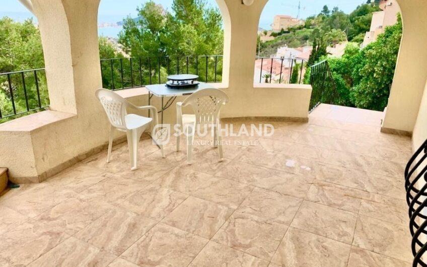 Villa Estilo Mediterraneo con Vista al Mar en Calpe Alicante Costa Blanca 260 m2 4 dormitorios