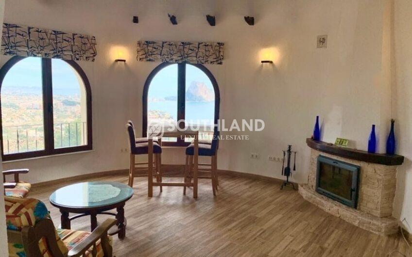 Villa Estilo Mediterraneo con Vista al Mar en Calpe Alicante Costa Blanca 260 m2 4 dormitorios