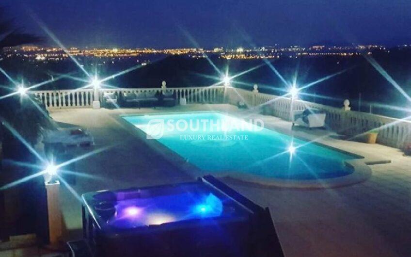 Magnifica Villa Finca en Busot El Campello Alicante Costa Blanca de 615 m2 sobre parcela de 10.800 m2 con espectaculares vistas