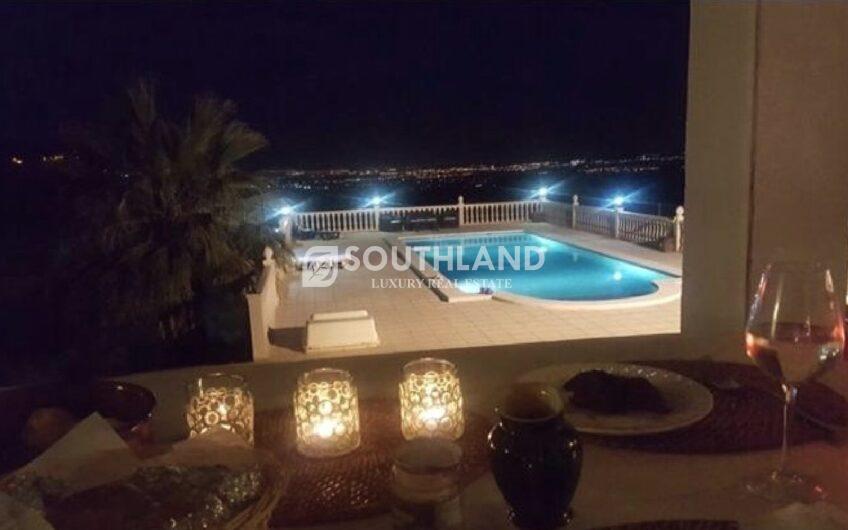 Magnifica Villa Finca en Busot El Campello Alicante Costa Blanca de 615 m2 sobre parcela de 10.800 m2 con espectaculares vistas