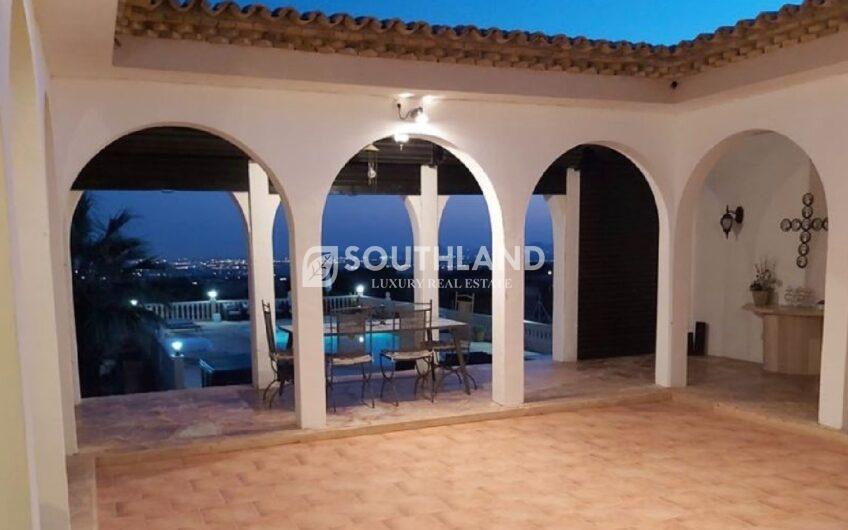 Magnifica Villa Finca en Busot El Campello Alicante Costa Blanca de 615 m2 sobre parcela de 10.800 m2 con espectaculares vistas